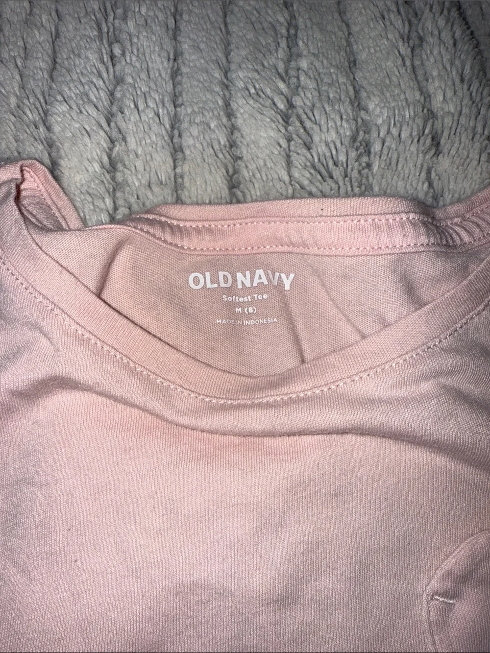Old Navy Pink Short Sleeve Tee with Heart Patch